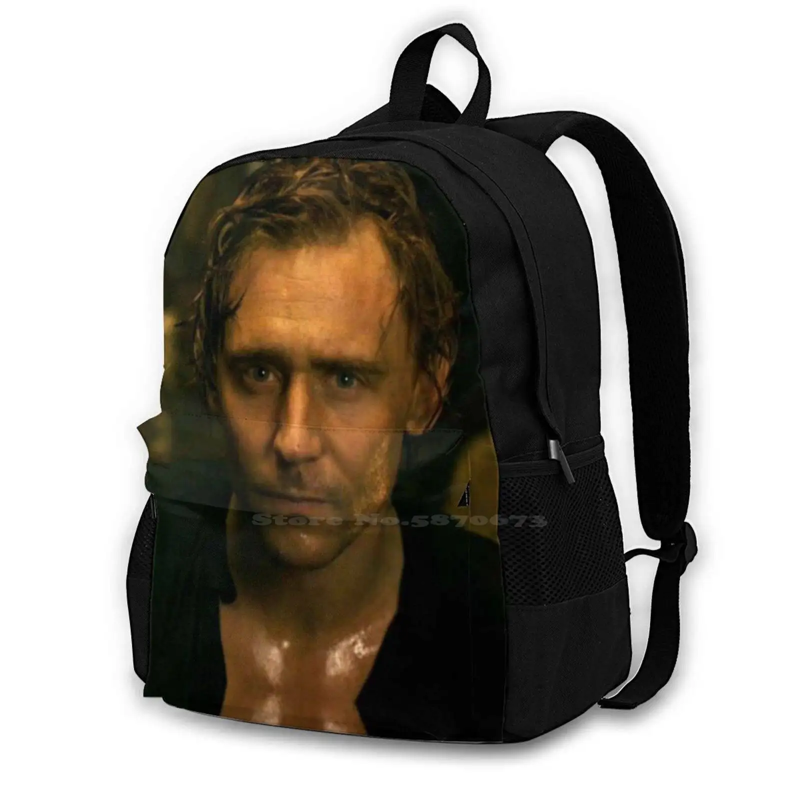 T Hiddles Large Capacity School Backpack Laptop Bags Tom Hiddleston Twhiddleston Hiddleslove Hiddlesarmy Henry V Friggason