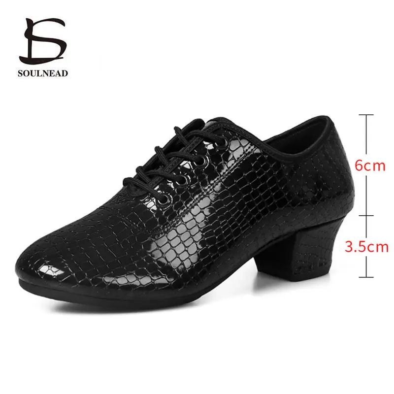 Salsa Latin Dance Shoes For Women Charm Jazz Ballaroom Dancing Shoe Red Leather Suede Sole High Heels Mens Platform Shoe 34-42