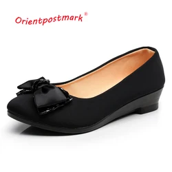 Women Flats Ballet Shoes Women Flats Office Work Shoes Oversize Boat Shoes Cloth Sweet Loafers Women's Pregnant Flats Shoes