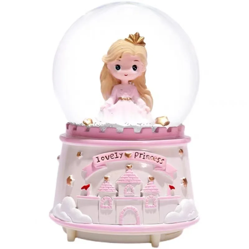 

Crystal Ball Spinning Music Box Glass Ball Princess To Give Girls Music Box Children Christmas Birthday gift display