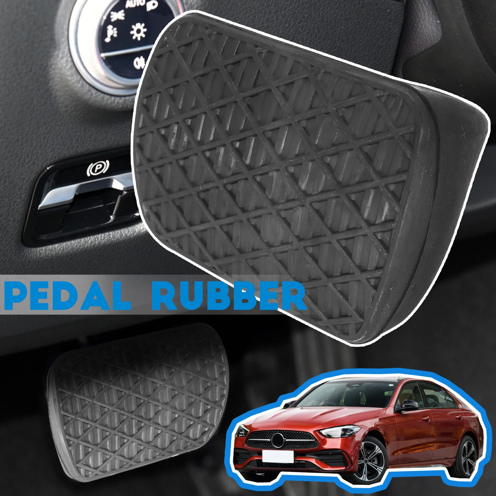 1pc Genuine Automobile Clutch Brake Pedal Pad Rubber Decoration Cover For Mercedes-Benz E G S SL ML GL C CLS Class OE 1232910082