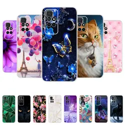 For Xiaomi Redmi Note 11 Case Poco M4 Pro 5G Phone Case Fashion Pattern Soft Silicone TPU Back Cover For Redmi Note11 Pro Plus