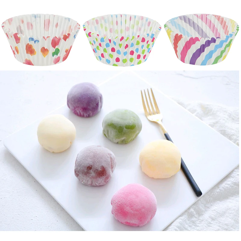 100Pcs Paper Muffin Cup Box Cupcake Liner DIY Birthday Wedding Christmas Home Party Baking Dessert Supplies Kitchen Accessories