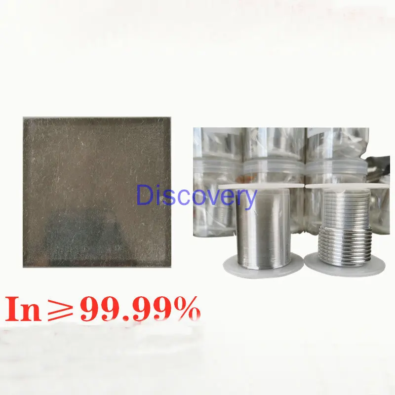 Indium Filament Pure Indium Filament High Purity Indium Foil Indium Particle Metal Indium Indium Ingot Research Experiment Indiu