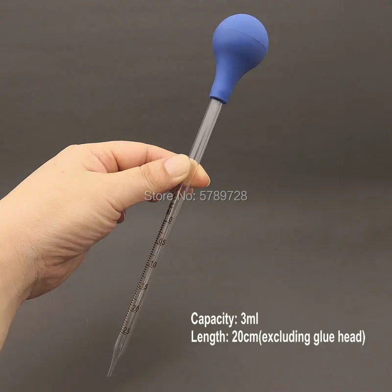 5pcs/lot 1ml 2ml 3ml 5ml 10ml Glass dropper with scale,Chemical laboratory glass pipette with rubber suction ball