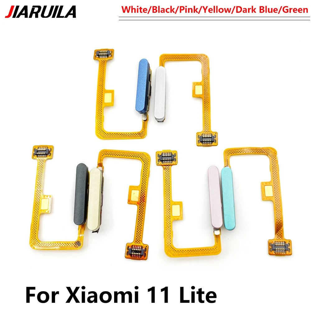 100% NEW Tested For Xiaomi Mi 11 Lite Home Button Fingerprint Menu Return Key Sensor Fingerprint Scanner Flex Cable