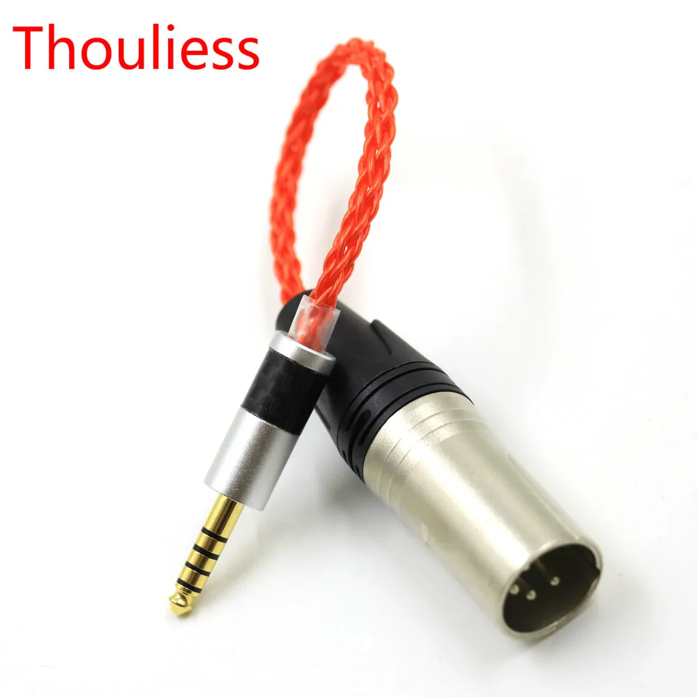 

Thouliess UPOCC Single-Crystal Silver 4.4mm Balanced Male to 4pin XLR Balanced Male Audio Adapter Cable