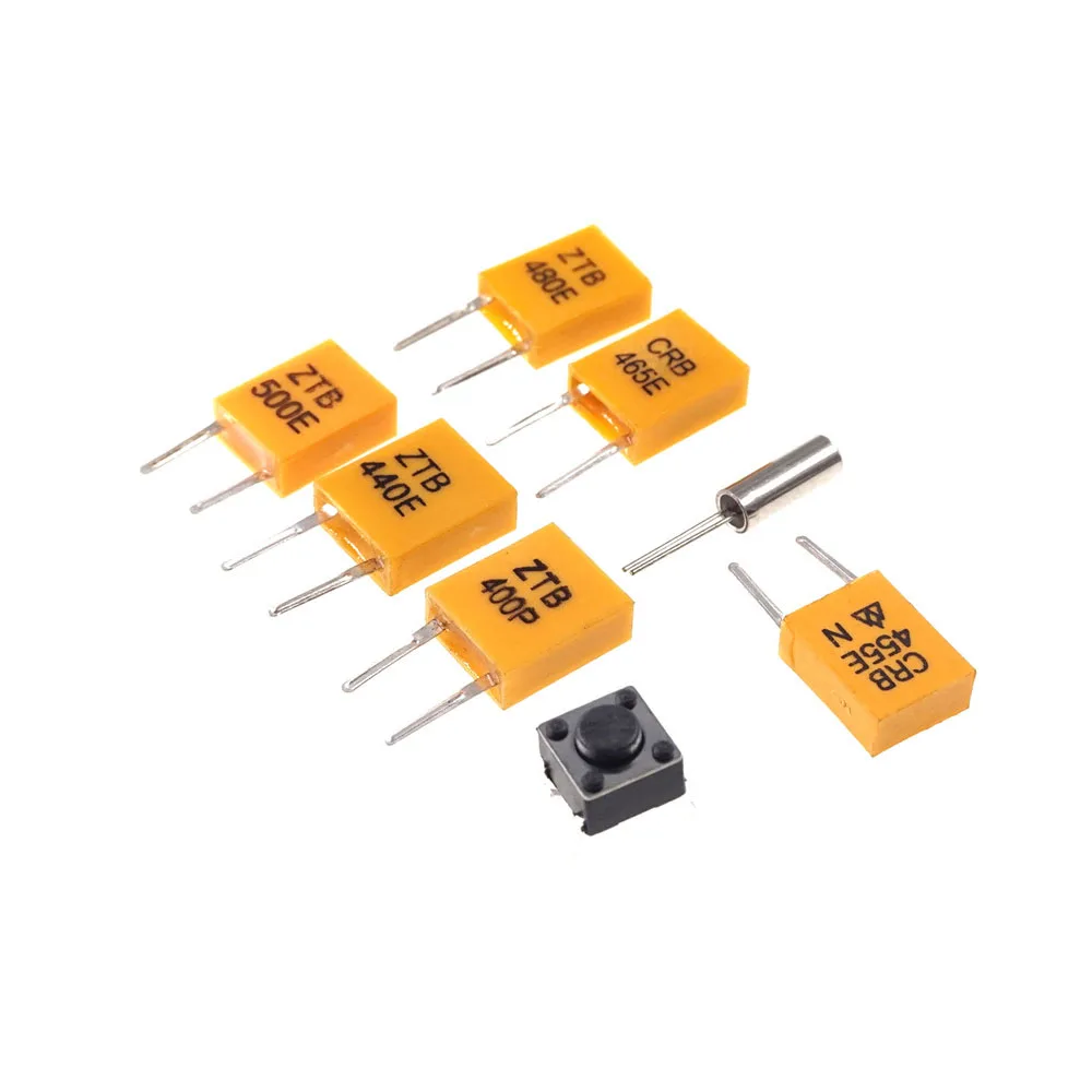 10 Pcs/Item 6x6x4.3 Tact Switch 400 429 432 440 455 465 480 500 KHz 1.0 Mhz Ceramic Resonator 32.768KHz 3x8 12.5PF 20ppm Crystal