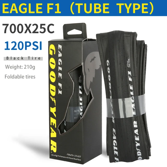 GOODYEAR　EAGLE F1　チューブタイプ　700×32c　BLACK Goodyear Eagle F1 Road Bicycle Tire Open Tire / Tubeless Complete