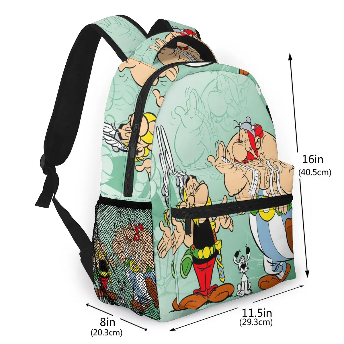 Asterix Obelix Backpack for Girls Boys Travel RucksackBackpacks for Teenage school bag
