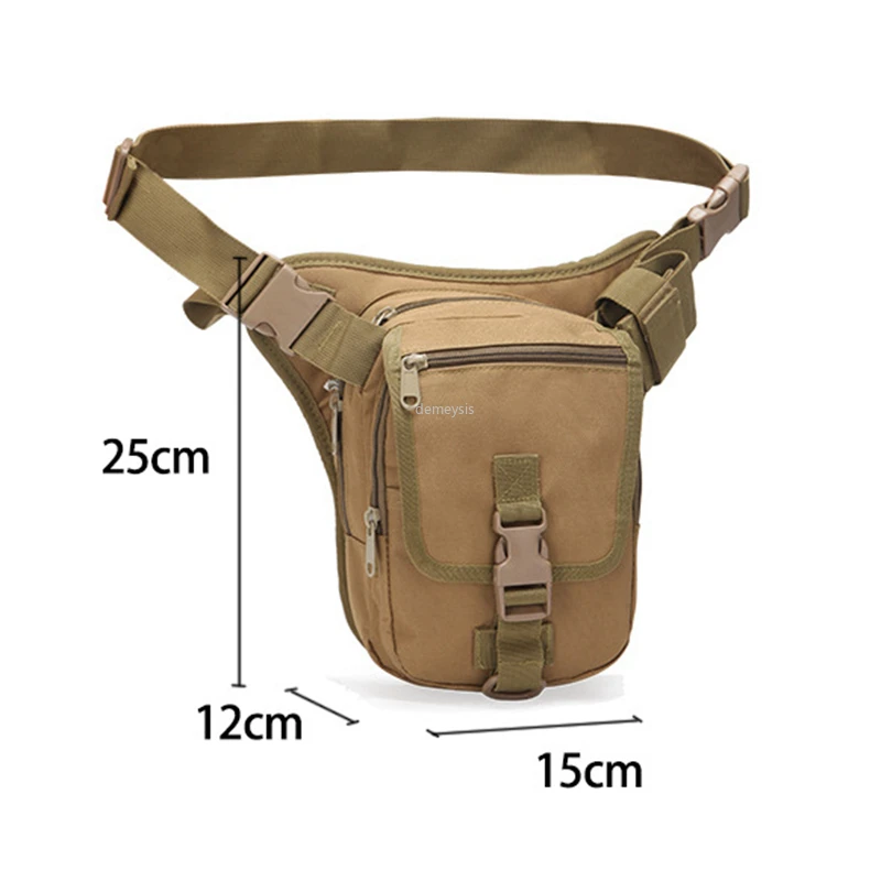 800D Oxford Outdoor Hunting Drop Leg Bags Adjustable  Tactical Combat Waist Bag Motorcycle Riding Sports Leg Bag