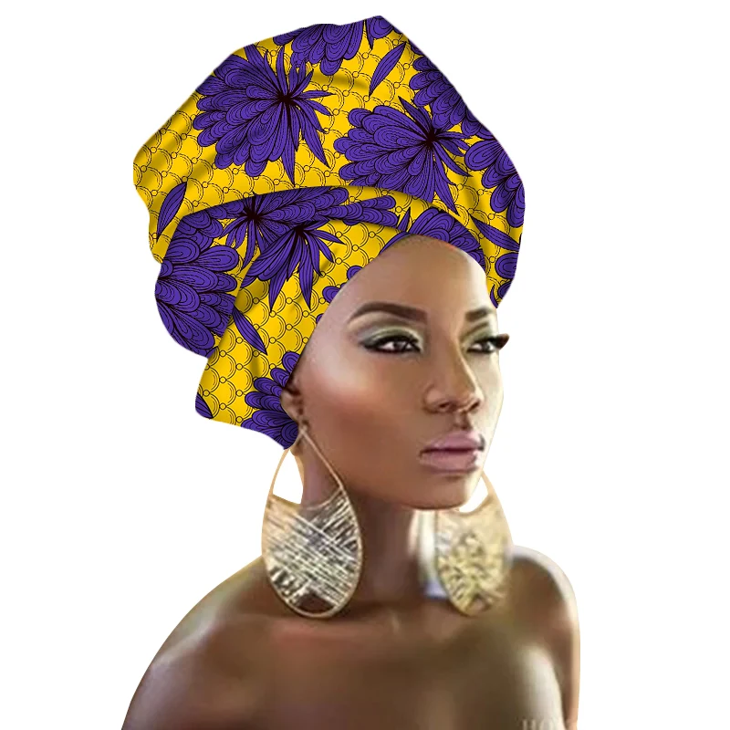 2024 Fashion African Headwraps for Women Bazin Riche African Head Scarf Head Wraps for Women/Teens, Ankara Headwraps, Head Wraps