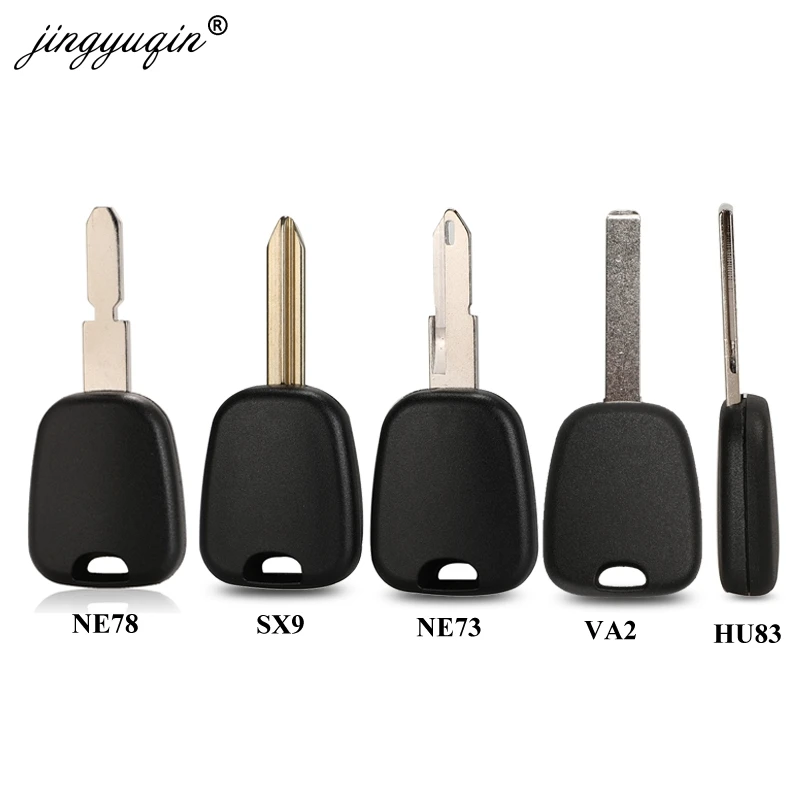 Transponder jingyuqin obudowa kluczyka samochodowego Fob do Citroen C2 C3 C4 Fit Peugeot 106 107 307 207 306 406 VA2 HCA SX9 Ne73