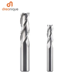 1PC Fresa in lega di metallo duro solido 3 lame Fresa Lavorazione CNC Punta per percorso a spirale Strumento in acciaio al tungsteno Lavorazione del legno