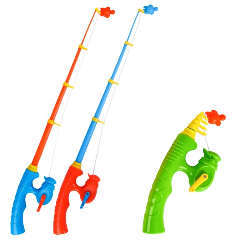 6 Pcs bambini canna da pesca canna da pesca giocattolo giocattoli educativi per l'apprendimento per bambini