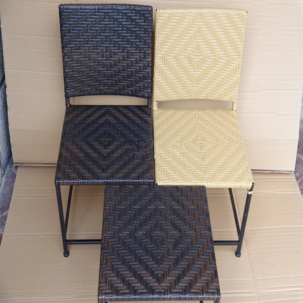 65meters Coffee Gradient Flat Synthetic Rattan Weaving Material Plastic Rattan For Knit And Repair Chair Table Synthetic Rattan