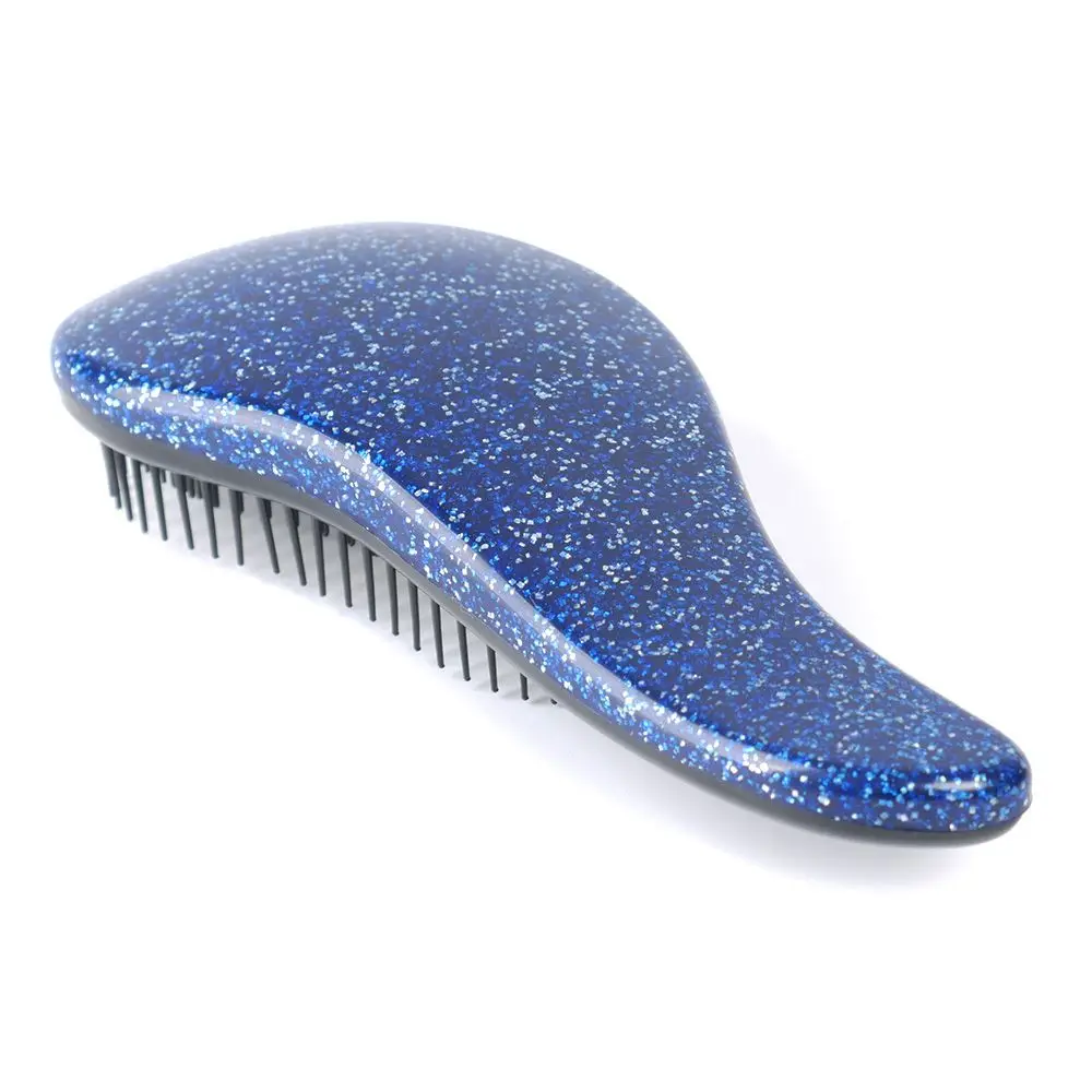 1Pcs Glitter Magic Anti-Stati Handle Detangling Comb Shower Massage Hair Brush detangler Salon Styling Tool hairbrush Wholesale