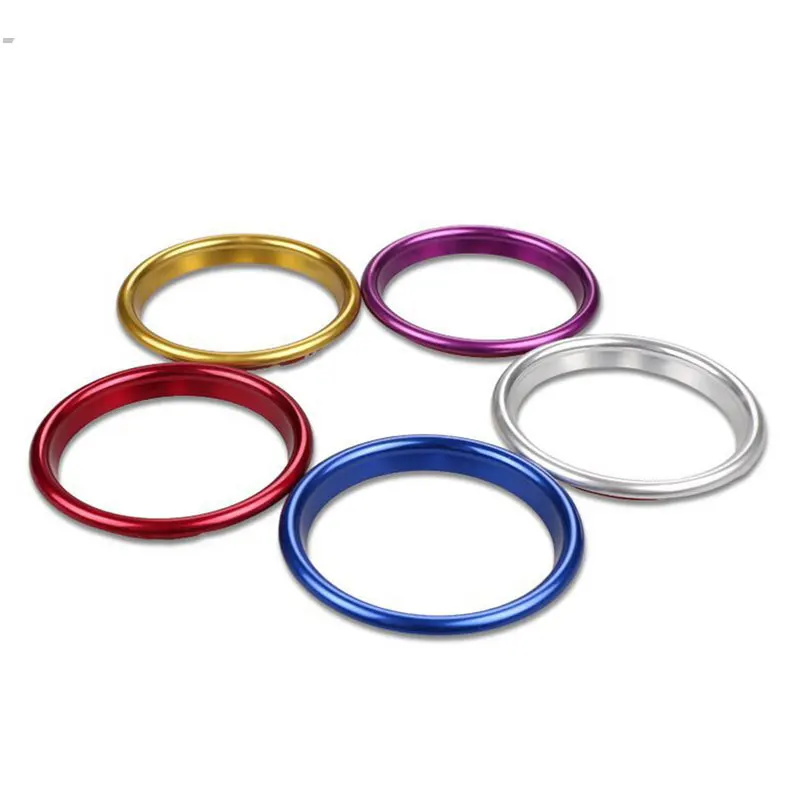 Center Console AC Air Conditioner Outlet Frame Cover Trim Inner For Audi A1 Interior Air Vents Ring Decals Stickers Car Styling