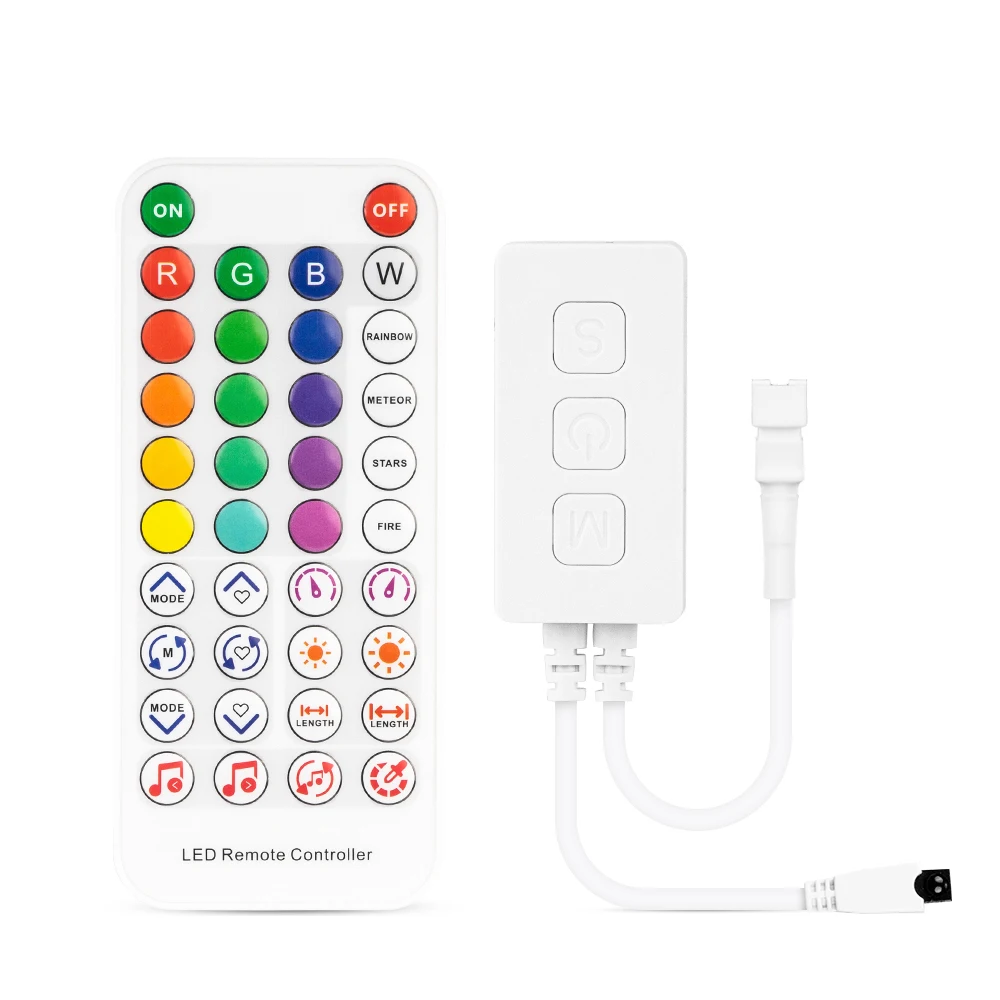 Imagem -05 - Kits de Luz de Néon Led Música Dreamcolor Sílica Gel Luzes Ws2811 Tira Conduzida Rgb 5050 Smd Fita Endereçável Ios Android App Dc12v Ip67