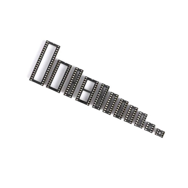 10PCS IC Socket Connector DIP6 DIP8 DIP14 DIP16 DIP18 DIP20 DIP24 DIP28 DIP32 DIP40 Pins Connector DIP Socket 6PIN TO 40PIN