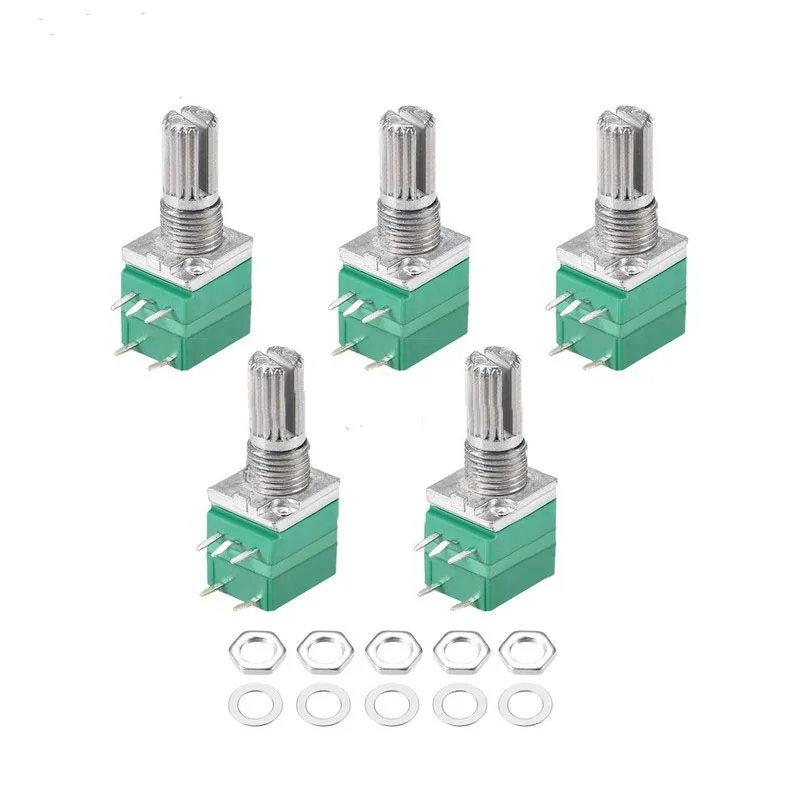 B5k/10k/20k/50k/100kの5ピン | rv097nsシングルトーンサウンド放電ビット、スイッチ付き