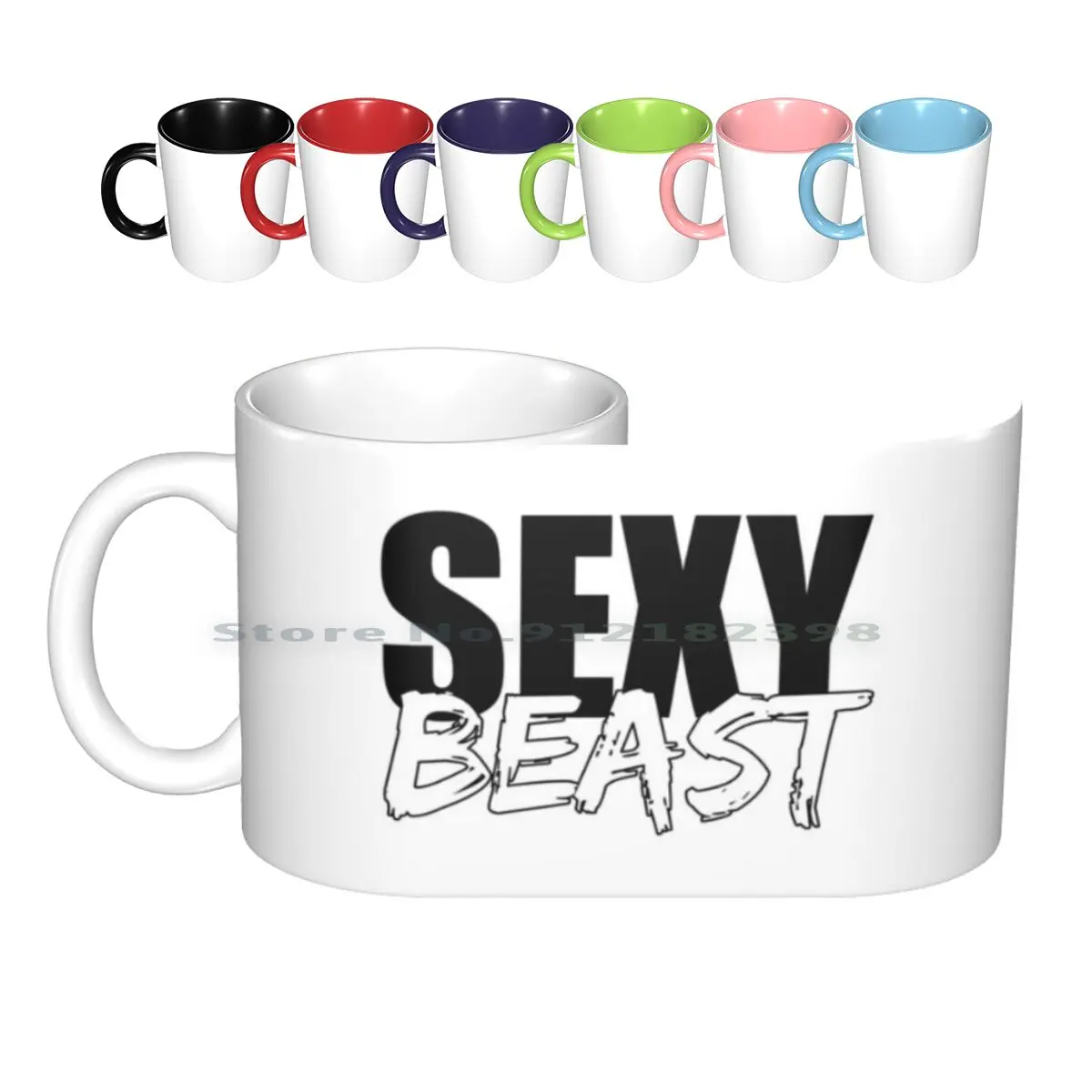 Sexy Beast Beast Animal Ceramic Mugs Coffee Cups Milk Tea Mug Sexy Beast Sexy Hot Attractive Ideas Claims Schriftzug Statement