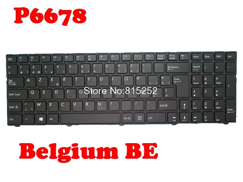 teclado do portatil para medion akoya p6678 md61550 md61270 msn30023793 30023780 30023791 30023794 preto com quadro belgica ser 01