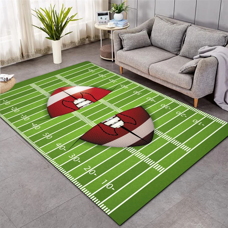 baseball Green Football carpet kids room soccer rug field parlor bedroom living room floor mats children large rugs home mat 004