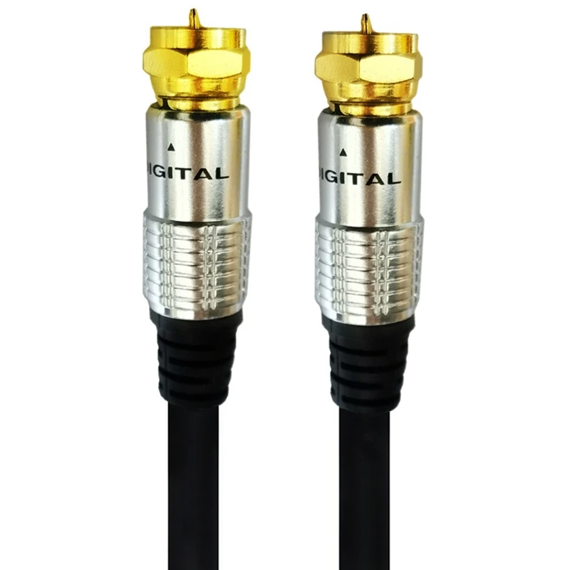 TV Aerial Coaxial Patch F Type Male To Female Connector For Satellite TV Cable Modem Set-top Box Gold Plated 0.3M/1.5M/2M/3M/5M