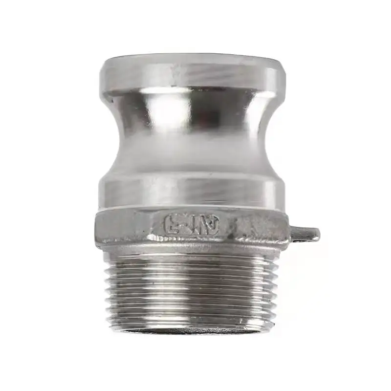 Conector rápido de aço inoxidável 304 F 316 rápido Ftype cabeça macho fio externo rosqueado soldado braçadeira de tubulação de água e óleo 2/4/2.5 i