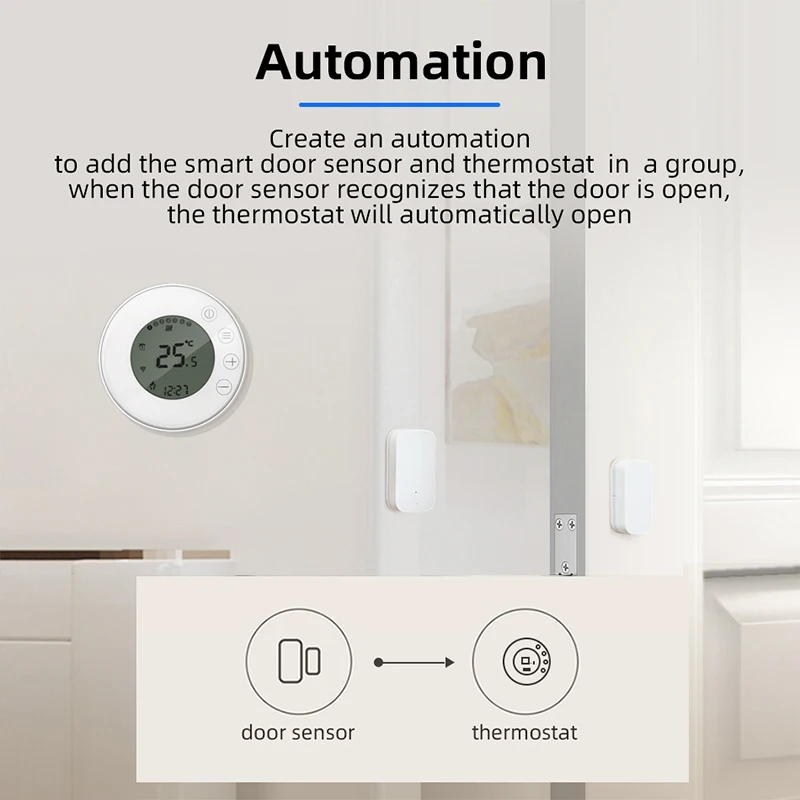 Tuya Smart Life,WiFi Smart Thermostat Temperature Controller for Water/Electric Floor Heating,Gas Boiler,Works with Alexa Google