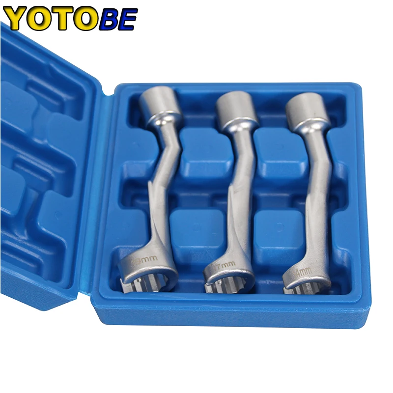 6-Piece Diesel Injector Line Socket Set - 1/2 Drive Fuel Line Disconnect Tools 12-19mm