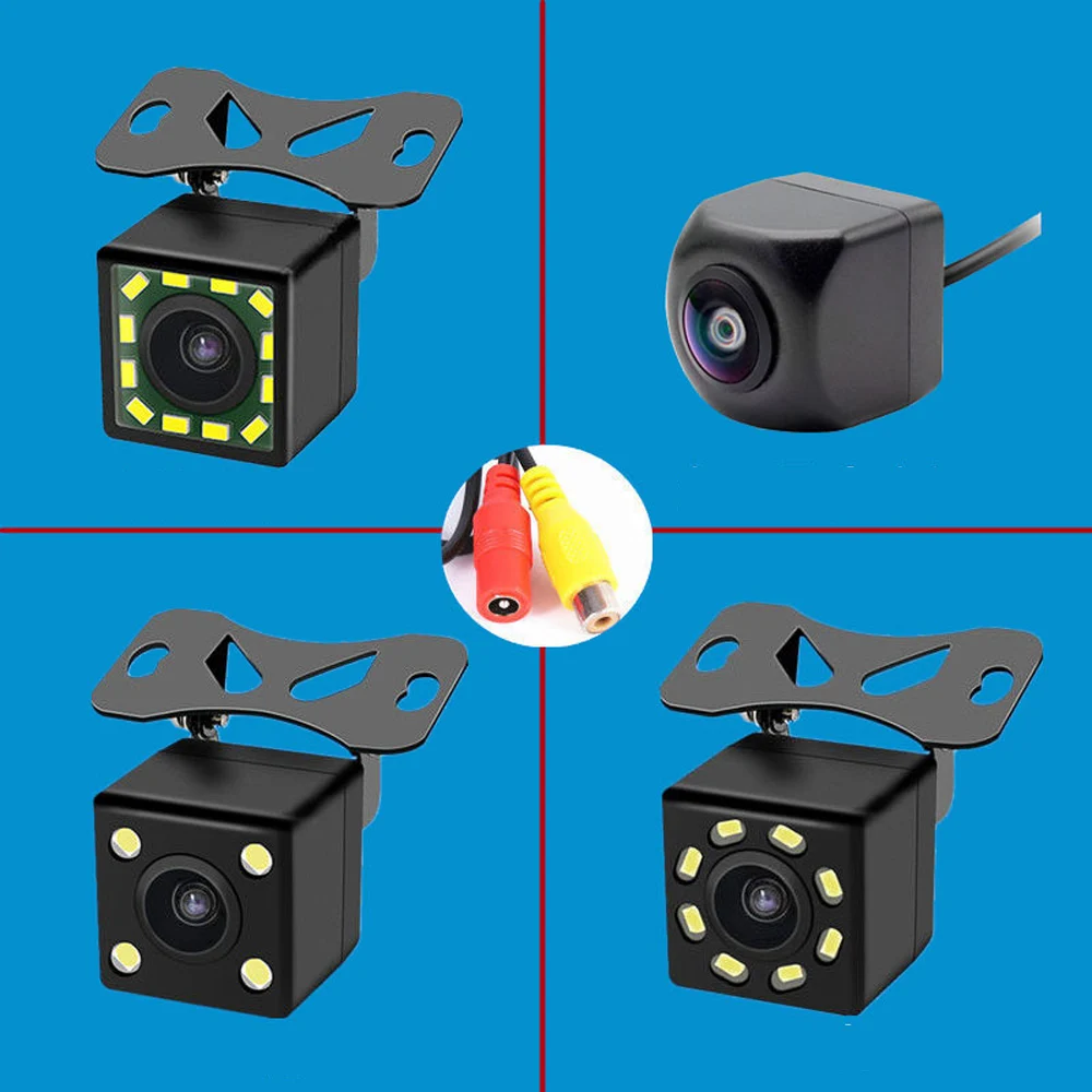 

HD 12/8/4 LED Night Visions Car Rear View Camera Wide Angle Color Image Waterproof Universal Backup Reverse Parking Camera