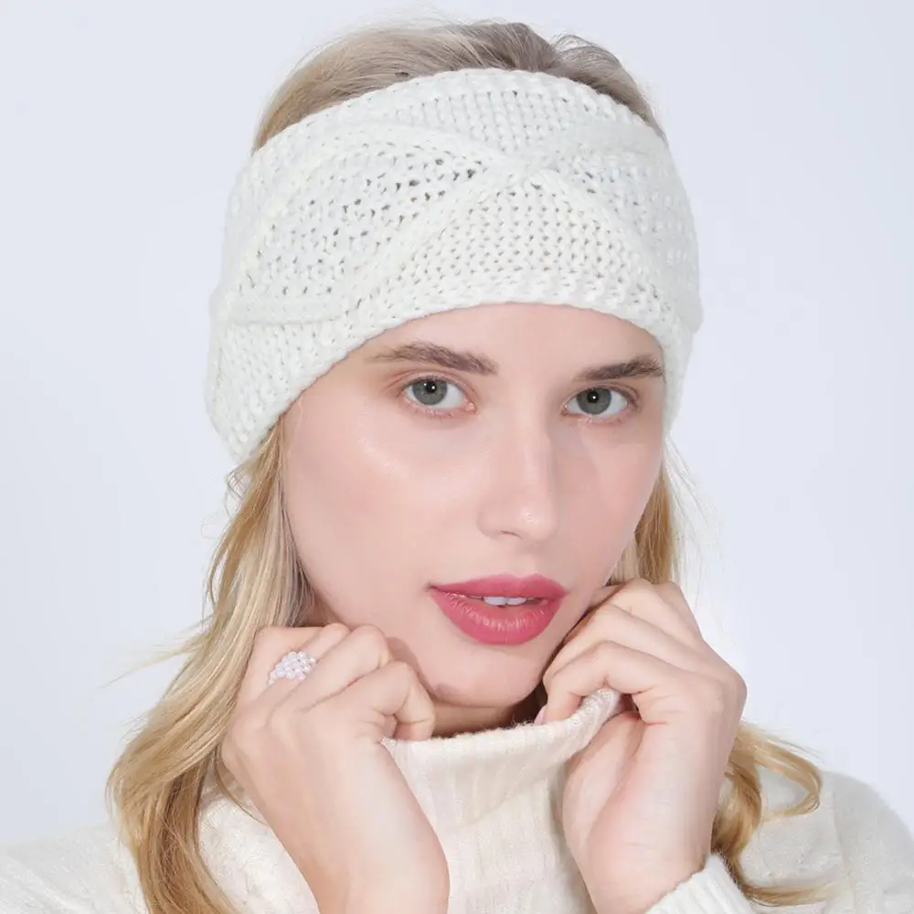 women autumn winter Ponytail Beanie hat female Stretch Crochet knitted hat lady arylic geometry pattern winter hat
