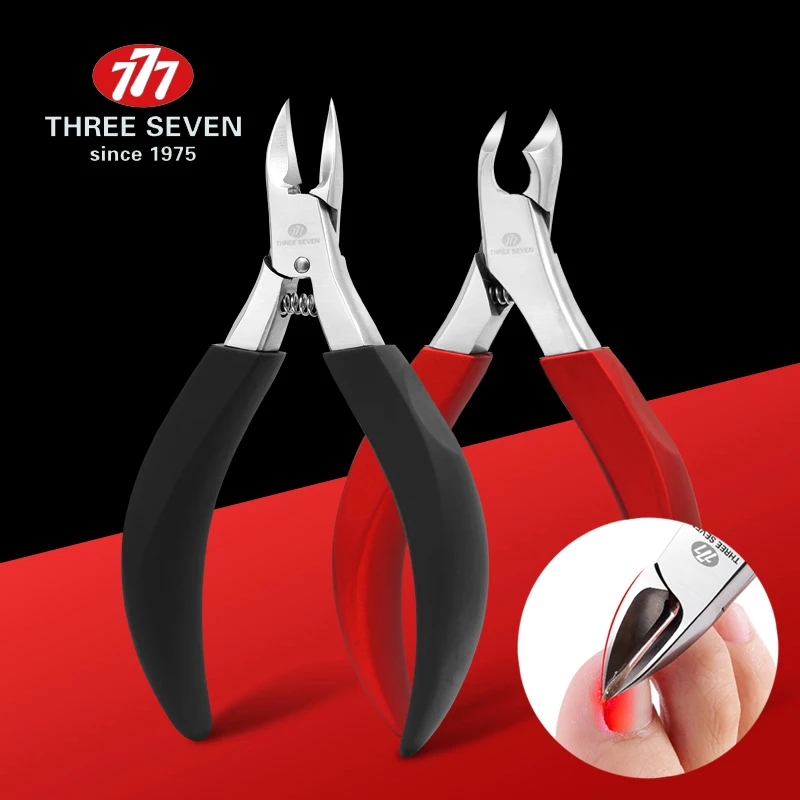 THREE SEVEN 1Pc Professional Cuticle Scissors/Pliers/ Pushers Nail Clippers Trimmers Stainless Steel Pedicure Manicure Care Tool