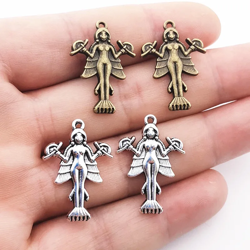 10Pcs Lilith Innana Ishtar Pendant Charms Demon Sigil Pendant Luciferian Satanic Talisman Charms DIY Making Jewelry Findings