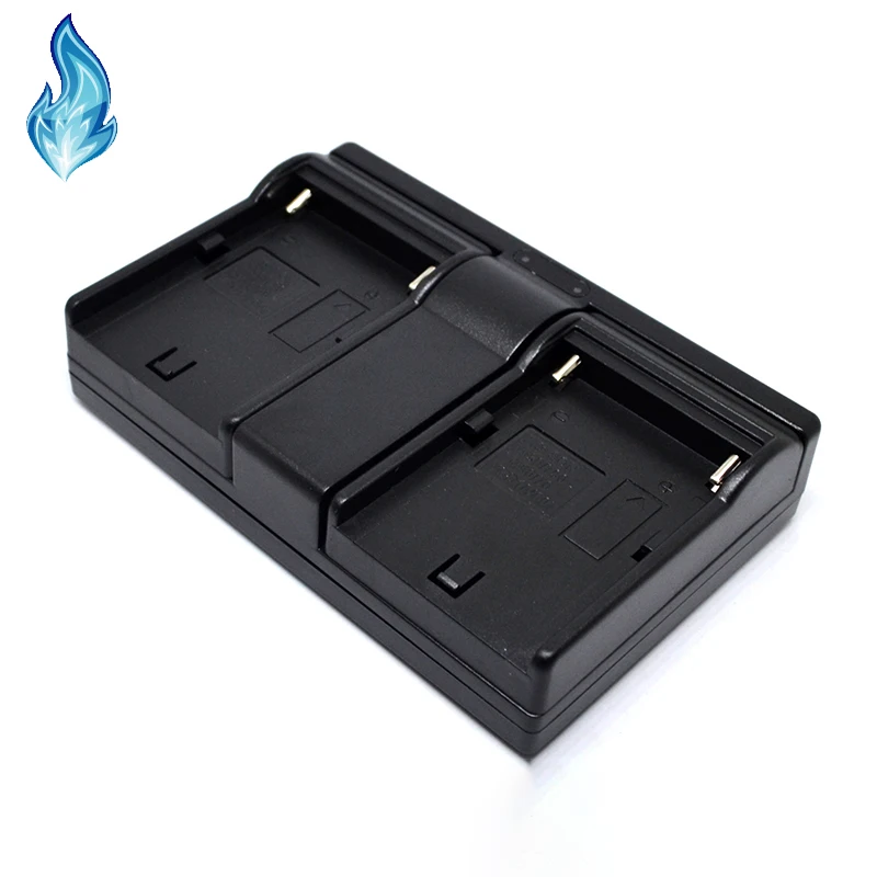 USB Dual charger for SONY NP-FM50 FM70 FM90 NP F970 F980 F960 F950 F770 F750 F570 F550 for JVC V607u V617u and More Batteries