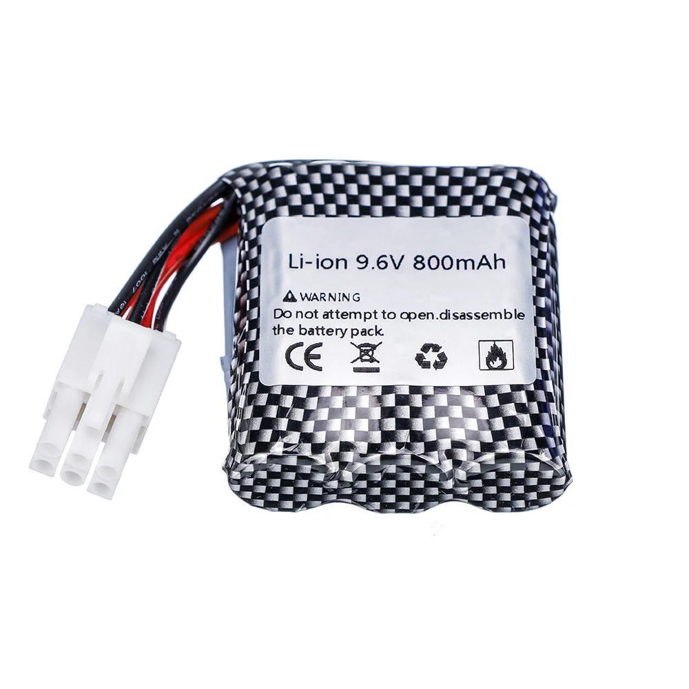 9.6V Batterij Oplader Voor S911 9115 9116 S912 Rc Car Upgrade Onderdelen Double Batterij Kabel Nieuwe Batterij Li-Ion 800Mah 16500