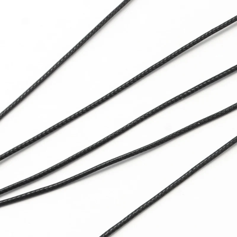 200yards/roll Black Korean Waxed Polyester Cords Waxed Thread Cord Necklace Rope For Jewelry Making Bracelets