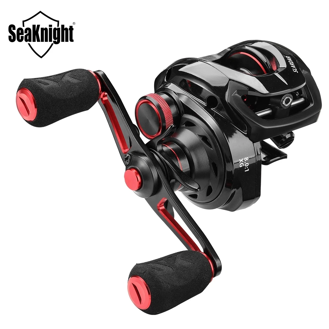 

SeaKnight SLARDAR Series 7.0:1 8.0:1 Fake Lure Baitcasting Fishing Reel Magnetic Brake System Dual-Bearings Gear System 18LB