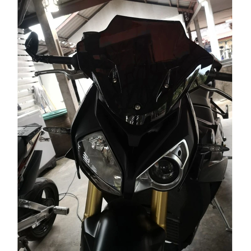 bmw-s1000r-s-1000-r-2014-2015-2016-2017-2018用ウィンドスクリーンデフレクターフロントガラススモークイリジウム