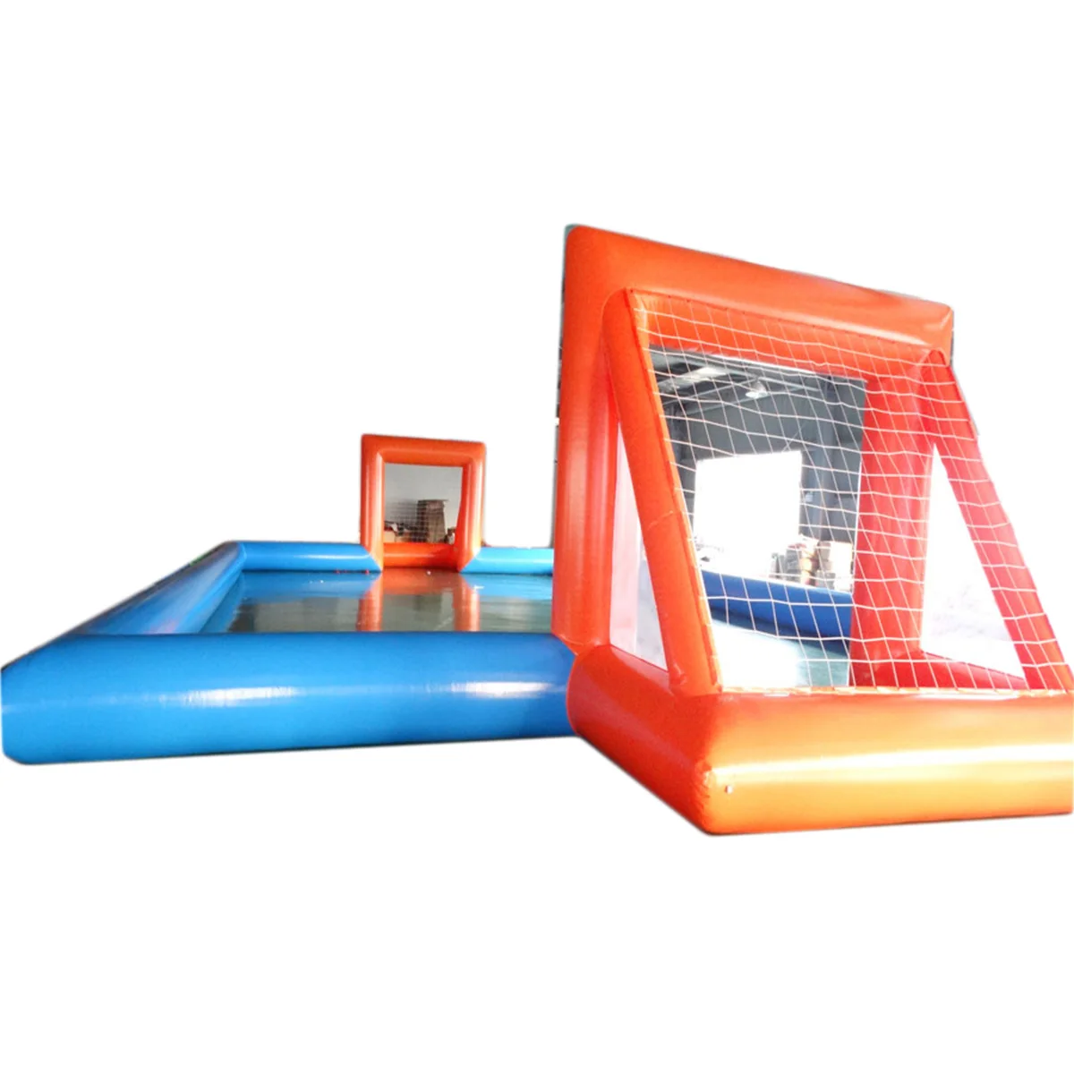 inflatable  water playground palying football soccerball