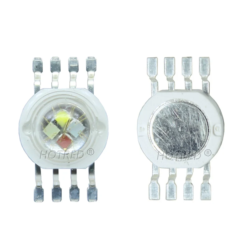 Microplaqueta conduzida da espiga para a luz da fase, rgbw, rgbww, rgbwy, rgbwyv, 3w, 4w, 5w, 6w, 8 w, 9w, 10w, 12w, contas 15w, 18 w