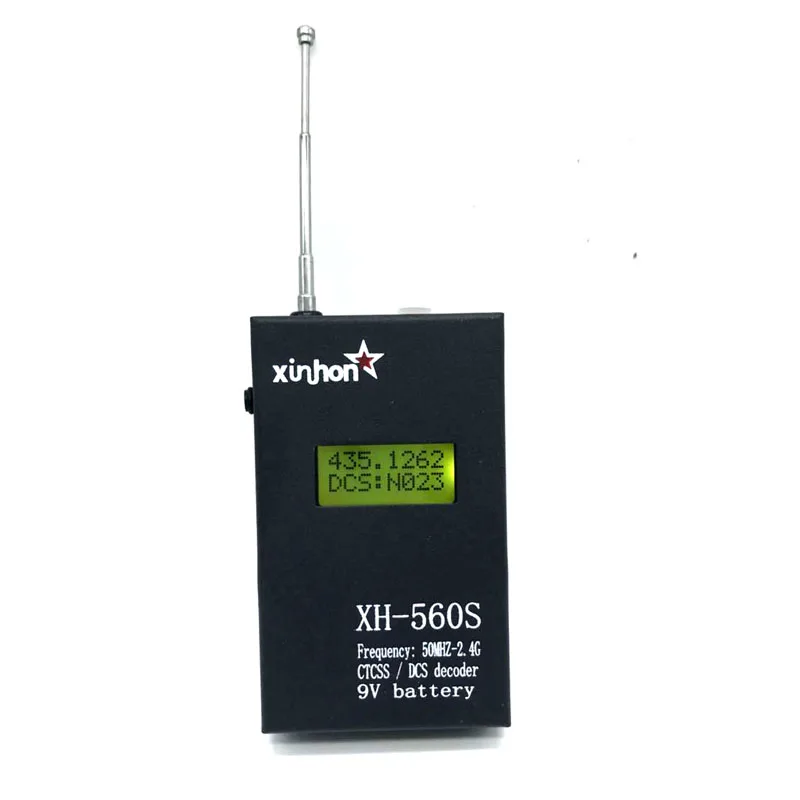 XH-560S Walkie-talkie Frequency Counter Detector Reader 50MHz~2.4GHz CTCSS/DCS Decorder XH560S Meter Tester For Two Way Radio