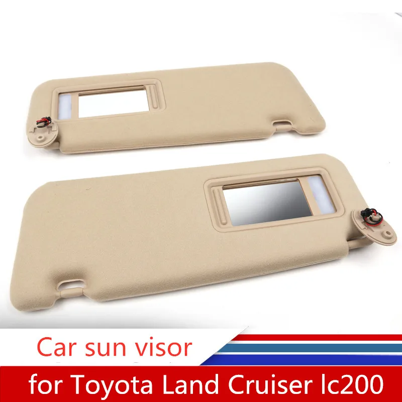 for Toyota Land Cruiser lc200 sun visor with makeup led lights illuminate Land Cruiser reading light conversion supplies