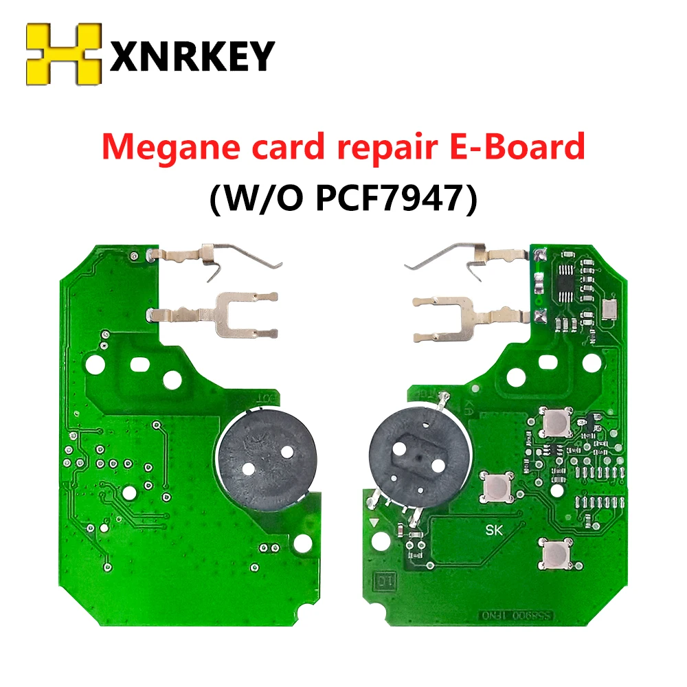 XNRKEY (2/5/10pcs)For Renault Megane Card Electronic Board   3Button Without PCf7947 Replacement PCB Board