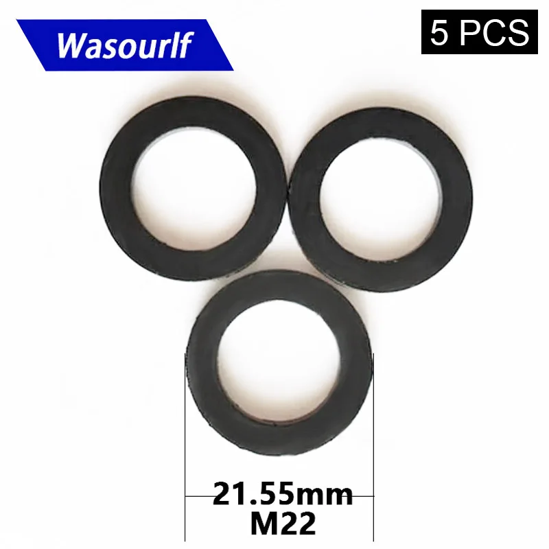 WASOURLF 5 PCS 21.5mm Female Thread Aerator Adaptor Gasket Rubber Ring Hermetic Seal Faucet Bathroom Pipe Hose Sealer