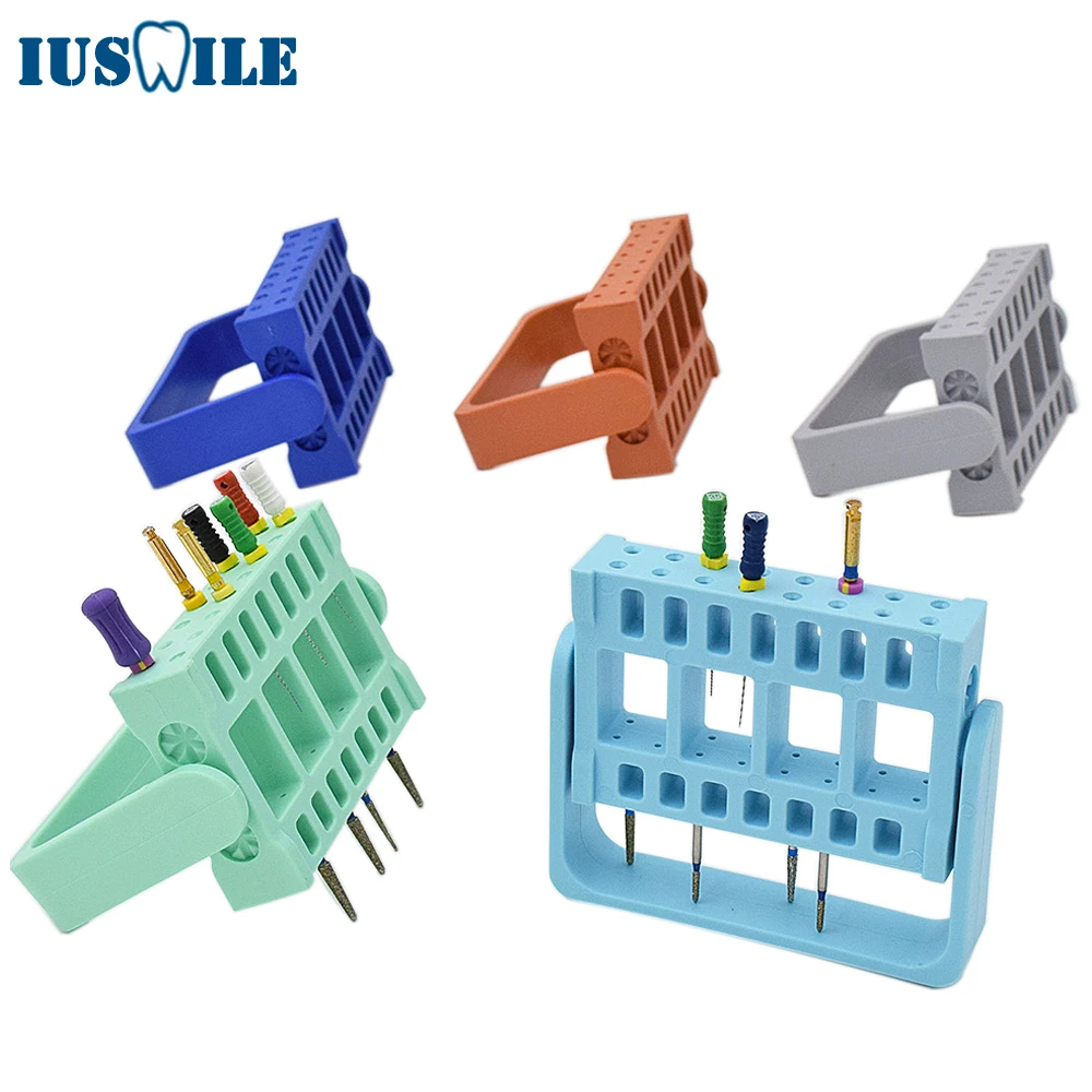 

5 шт., 32 отверстия, двухфункциональный эндодонтический блок для эндофайлов и боров FG, стоматологический стерилизуемый инструмент