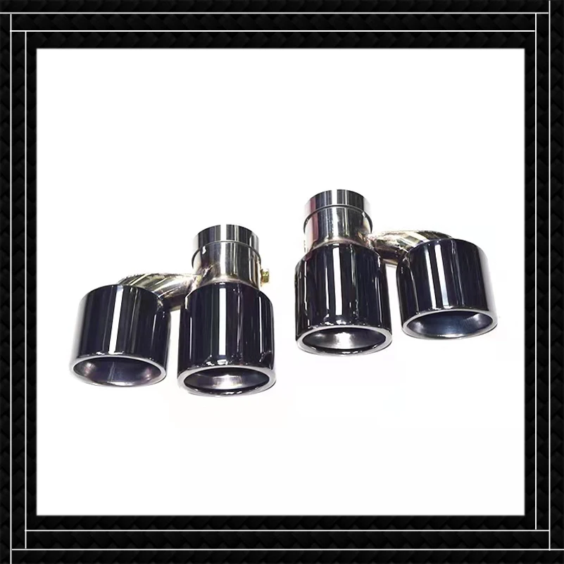 

Одна пара наконечников глушителя, выхлопная труба, черный/серебристый для AUDI Q5, обновление SQ5, задние сопла, выхлопная труба, хвостовое горло, автомобильные аксессуары