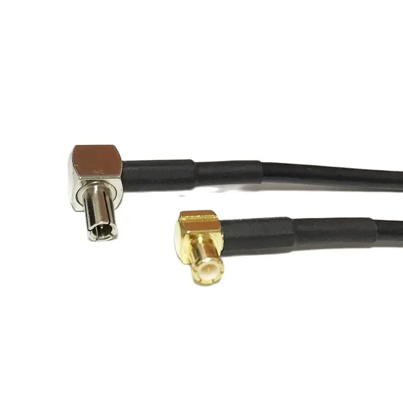 Nuevo Cable de módem inalámbrico TS9 ángulo recto a conector macho MCX conector de ángulo recto Cable RG174 20 CM 8" venta al por mayor de Pigtail